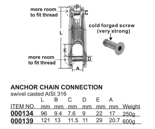anchor swivel