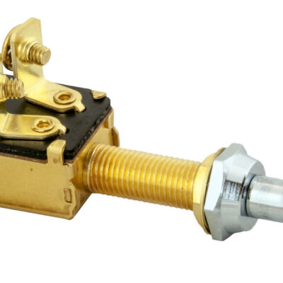 Switch, Push/Pull, Brass/Chrome