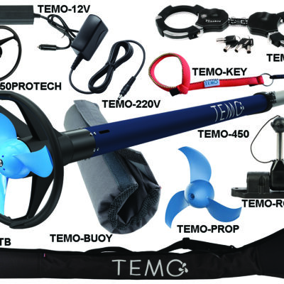 Electric Portable Outboard & Accessories. TEMO